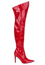 Womens Red Patent Thigh High Boots