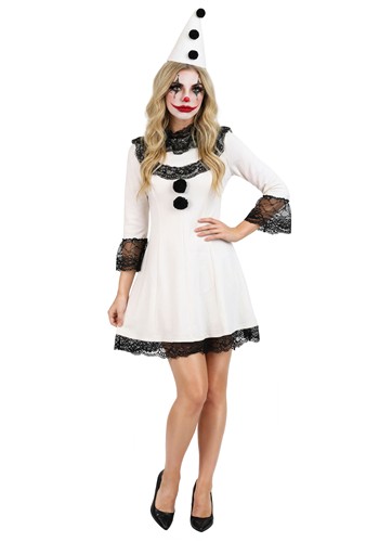 Womens Pierrot Clown Costume