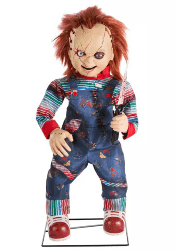 3.5FT Universal Animated LED Scarred Chucky Decoration