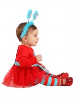 Girls Dr Seuss Thing 1 2 Infant Costume Alt 3