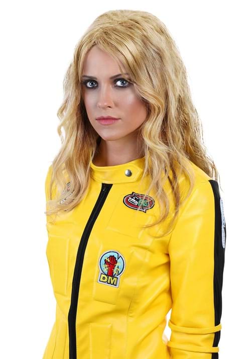 Womens Blonde Ninja Assassin Costume Wig