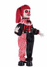 Sarah Slight the Creepy Clown Animatronic Decoration Alt 1