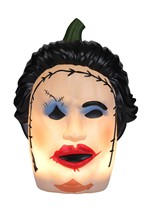 Realistic Pretty Woman Leatherface Pumpkin Decoration Alt 2